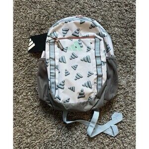 Adidas Excelerator Large Backpack 15” Laptop Sleeve White Blue Logo